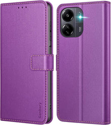 Handyhülle Xiaomi Redmi 13C Leder Klapphülle Kartenschlitze Magnet