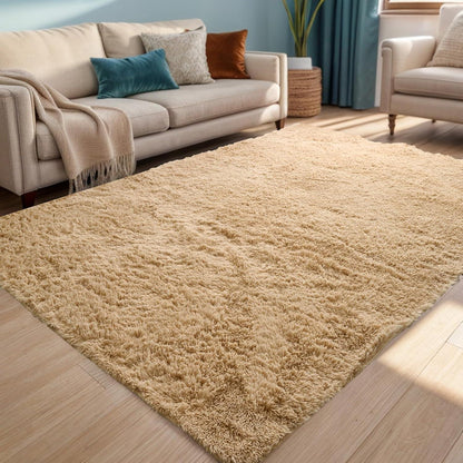 Weicher Zottelteppich Flauschiger Wohnzimmer Teppich 60x90cm