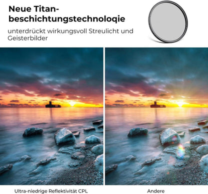 46mm Nano-X Serie Ultra-niedrige Reflexion Polfilter mit MRC