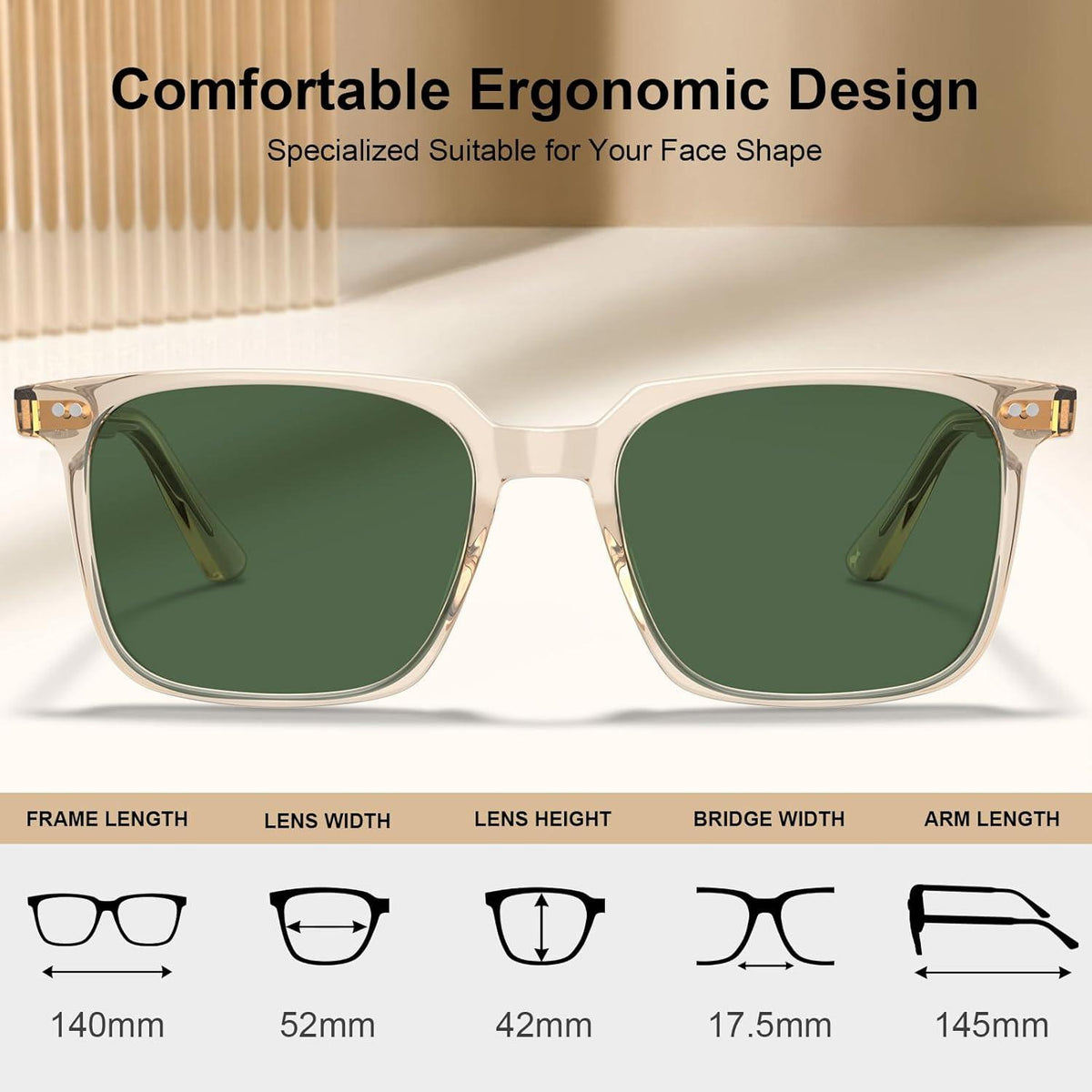Kleine Polarisierte Sonnenbrille UV400 Schutz Retro Unisex Brille