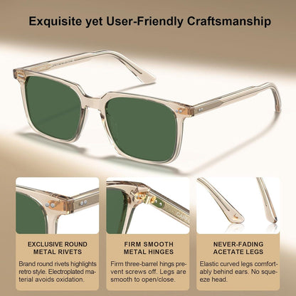 Polarisierte Sonnenbrille UV400 Retro Unisex Kategorie 3