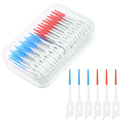 Interdentalbürsten Silikon Zahnseide Stick Zahnzwischenbürsten 220