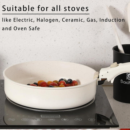 Keramik Pfannen-Set 5-teilig 20/26cm Antihaft Induktion