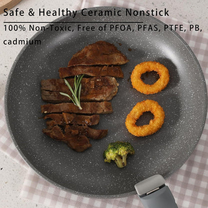 Keramik Pfannen-Set 5-teilig 20/26cm Antihaft Induktion