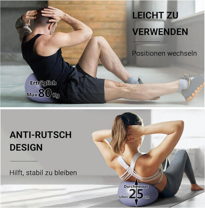 Kleiner Gymnastikball Yoga Pilates Soft Rutschfest Fitnessball 25cm in Blaugrau