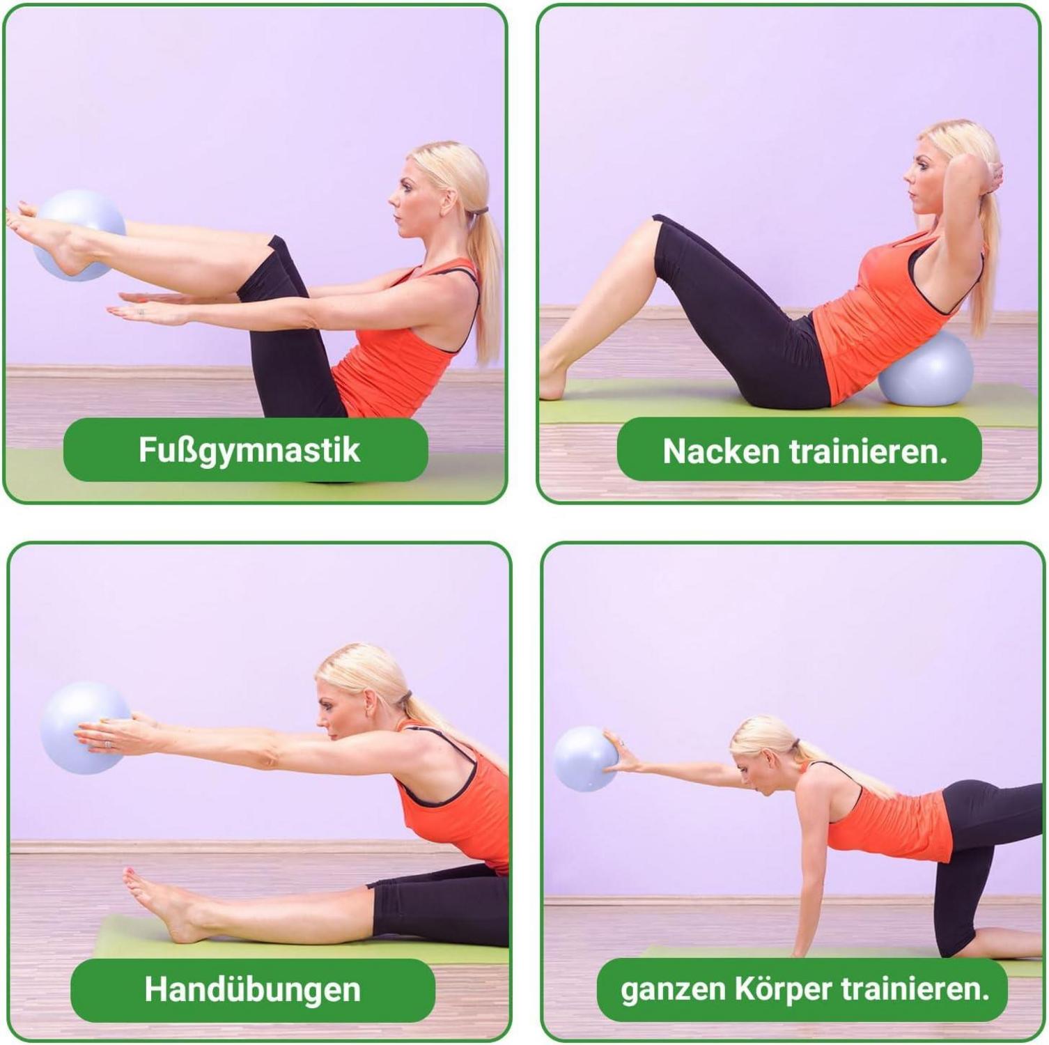 25cm Gymnastikball Pilates Yoga Baby Soft Rutschfester Fitnessball