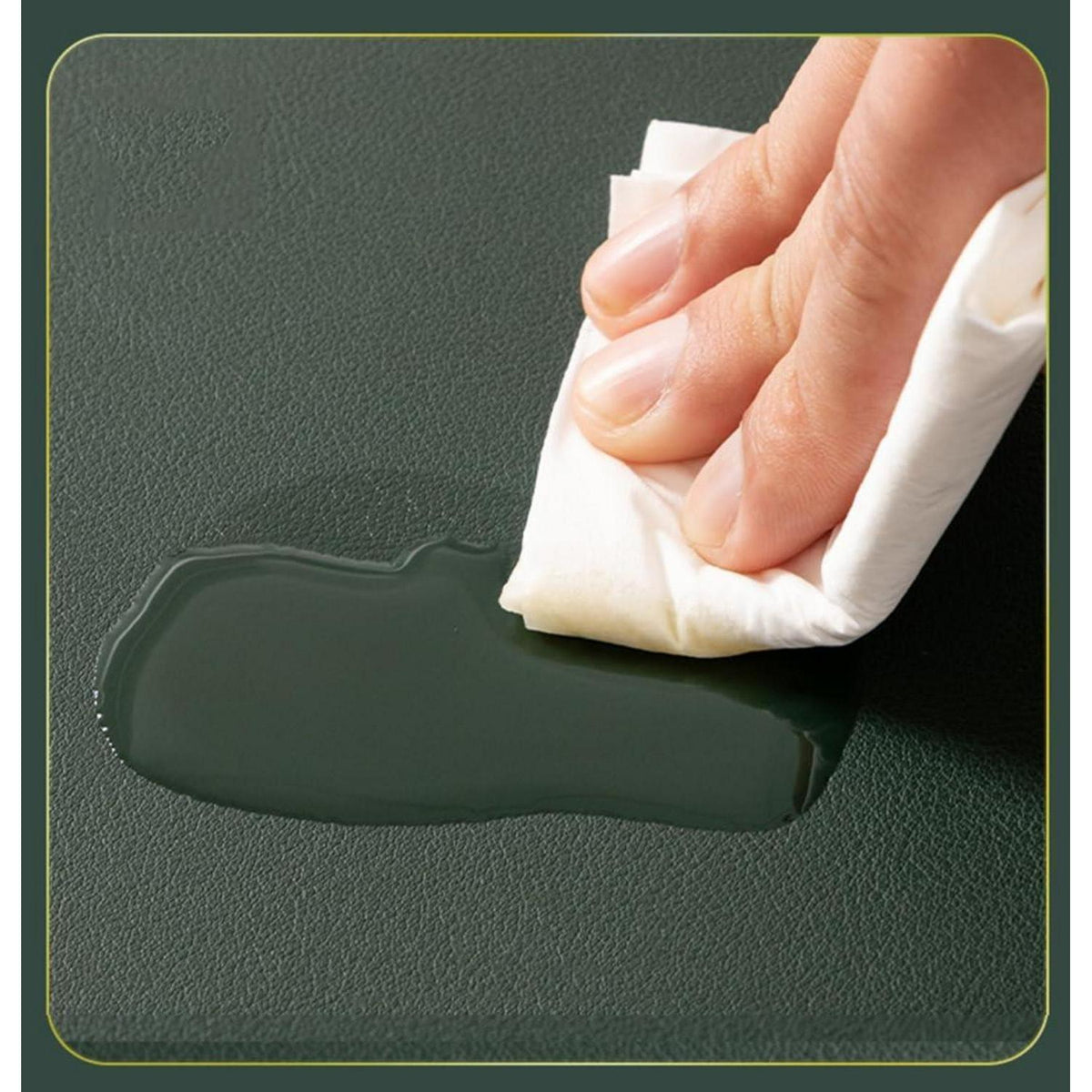 Tischdecke wasserdicht orange 90x180 cm / 180x90 cm in Lederoptik