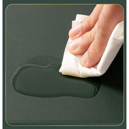 Tischdecke wasserdicht, braun, 90x180 cm / 180x90 cm in Lederoptik