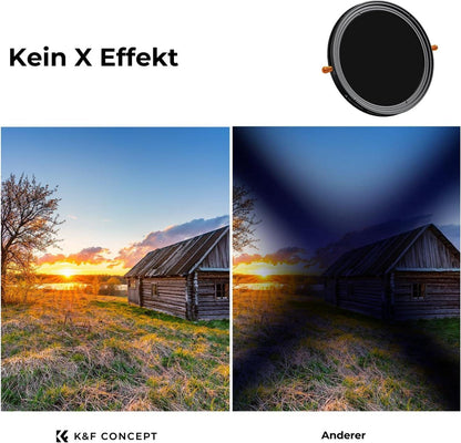 82mm ND CPL Filter 2-in-1 Nano-D Serie - Hochwertiger Multifunktionaler Grau- und Polfilter