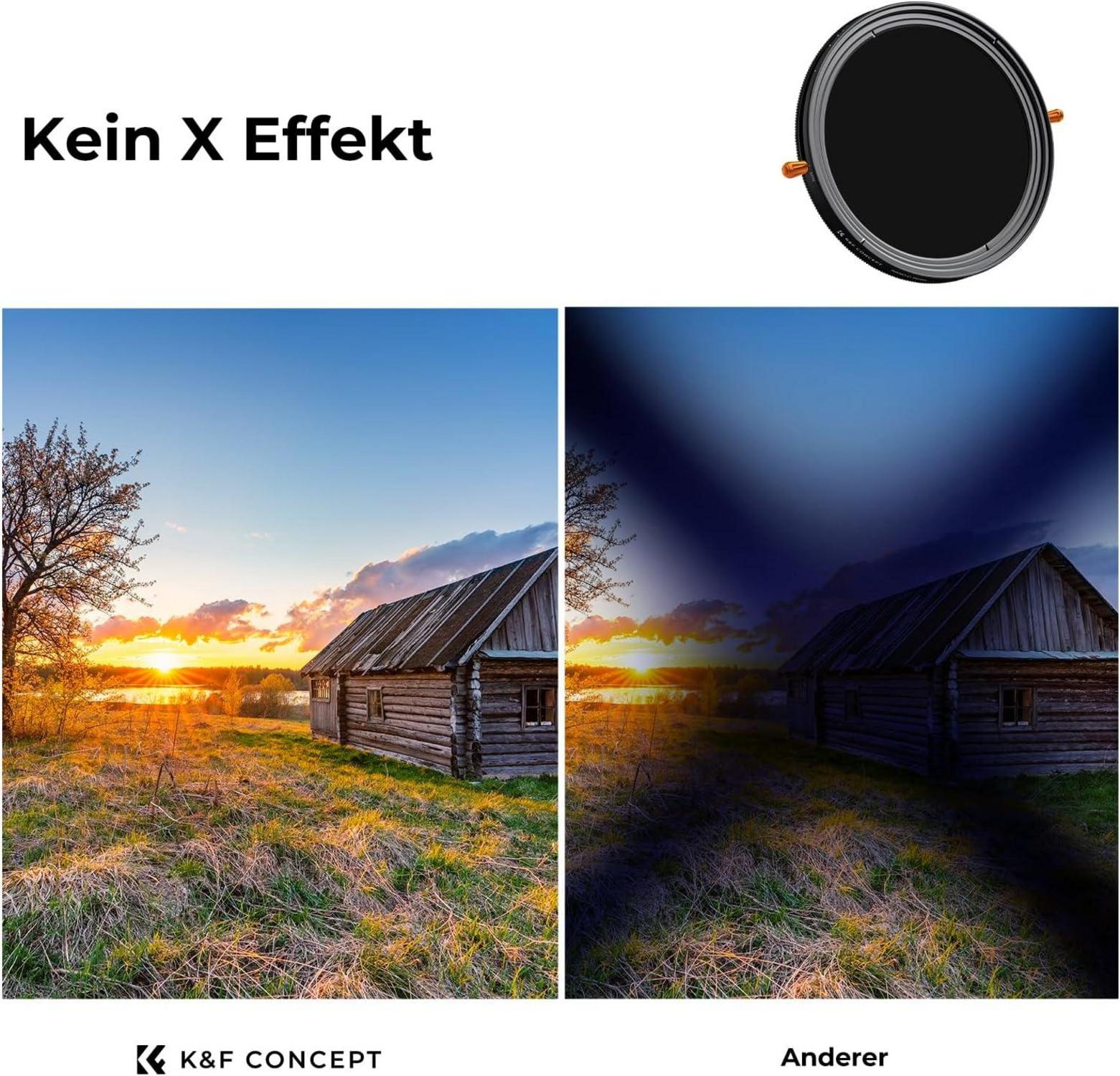 K&F ND Filter 67mm CPL&ND2-ND32 2-in-1 Multifunktionaler Graufilter & CPL Polfilter