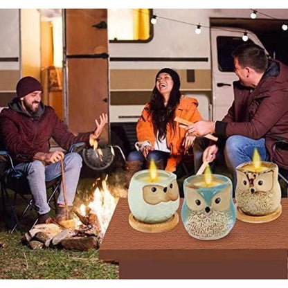 Citronella Duftkerzen Set Geschenkset Frauen Eulen 6 Stück