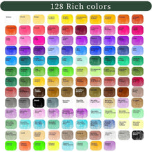 Aquarellfarben Set 128 Farben mit Zubehör, für Anfänger & Profis