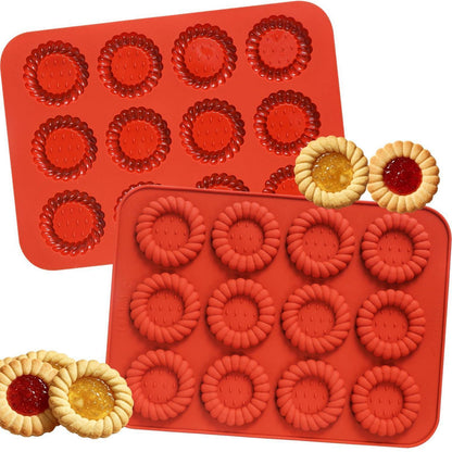 Silikon Tartelette Förmchen 2er Set | Mini Backform für Torteletts