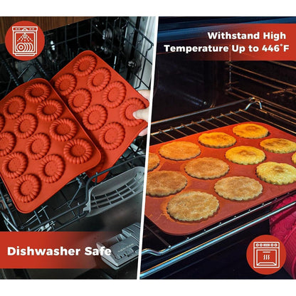 Silikon Tartelette Förmchen 2er Set | Mini Backform für Torteletts