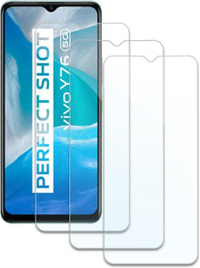 3er Pack Vivo Y76 Displayschutzfolie 9H Härte Panzer Glas Anti-Kratzen