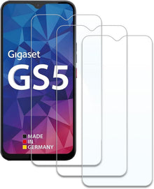 3er Pack Gigaset GS5 Displayschutzfolie Panzerglas 9H Härte
