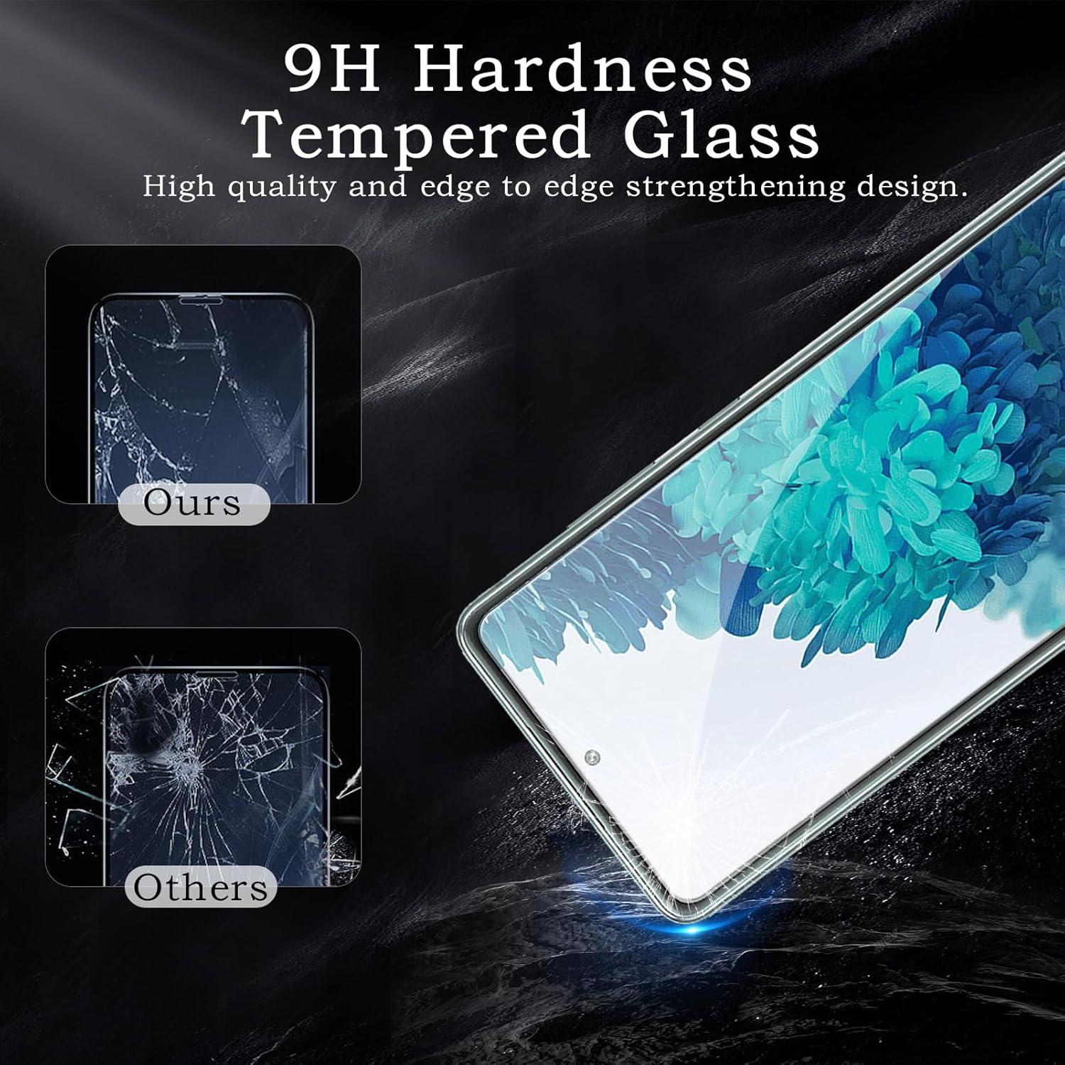 Panzer Schutz Glas für Samsung Galaxy S20 FE, 2x Gehärtetes