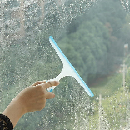 2er Set Duschabzieher Gummi Abzieher 24cm für Badezimmer Küche Fenster - Blau