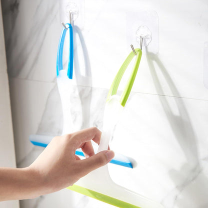 2er Set Duschabzieher Gummi Abzieher 24cm für Badezimmer Küche Fenster - Blau