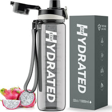 Trinkflasche 1L BPA-Frei Tritan Zeitmarkierung Sportflasche