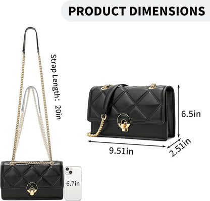 Umhängetasche Damen Crossbody Bag weiches Leder mit verstellbarem