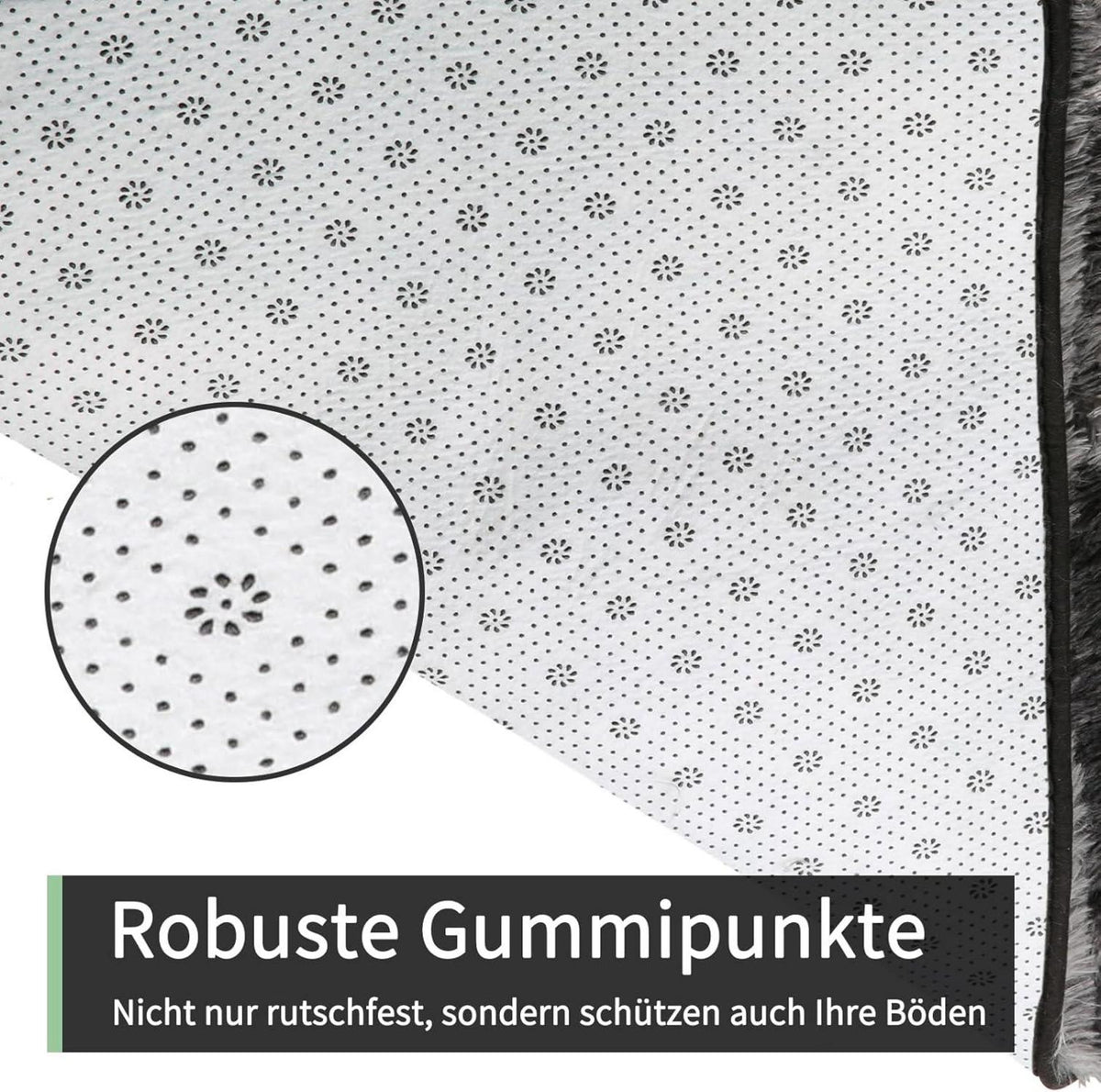 Hochflor Teppich Grau 200x300 Waschbar Rutschfest Flauschige Moderne Niedrigflor Teppich Kinderzimmer Dunkelgrau 200x300cm