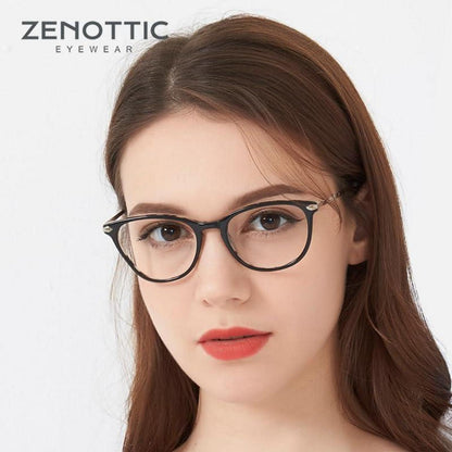 Vintage Runde Nerdbrille Klare Linse Unisex Retro Rahmen