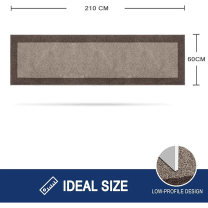 Schmutzfangmatte 60x210 cm – Rutschfest & Waschbar für Innen