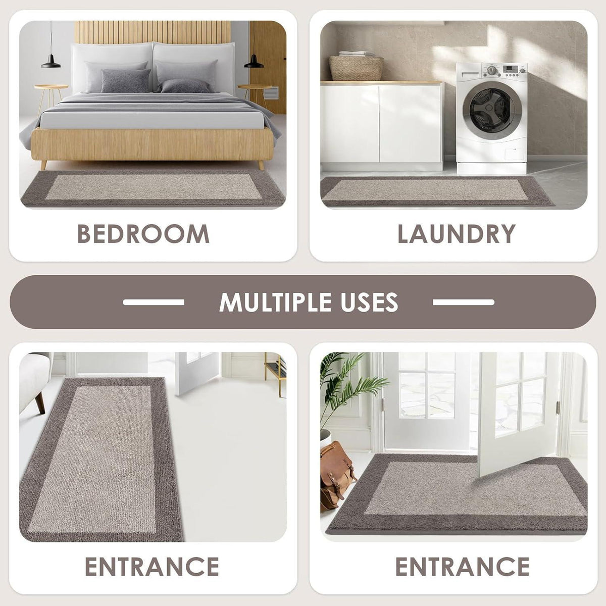 Schmutzfangmatte 60x210 cm – Rutschfest & Waschbar für Innen