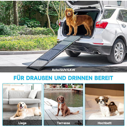 Hunderampe klappbar 170cm – Sicherer Ein- und Ausstieg für Hunde