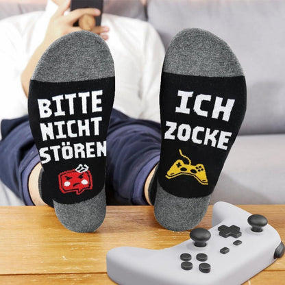 Gaming Socken Bitte Nicht Stören Ich Zocke Geschenk 43-46
