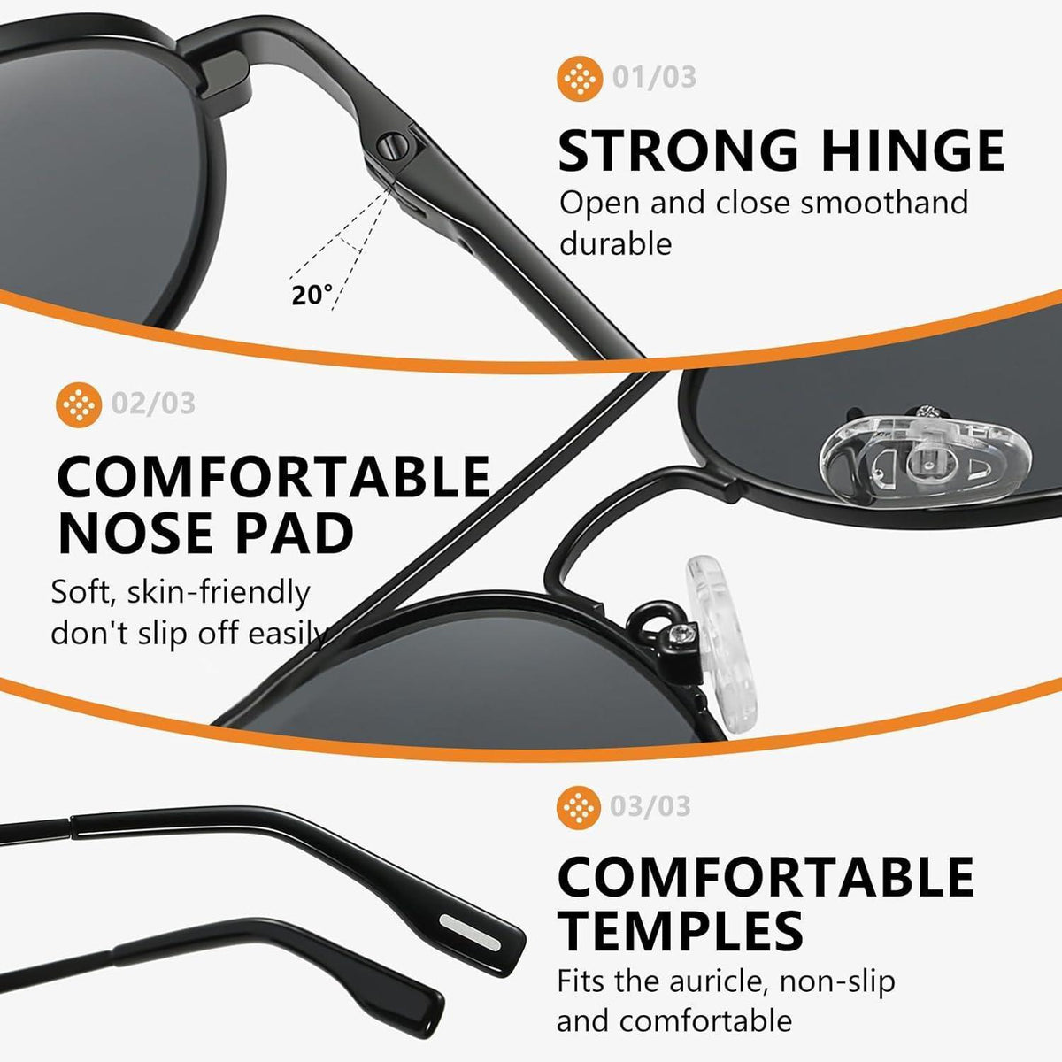 Pilotenbrille Kinder Sonnenbrille Polarisiert Gold/Rosa