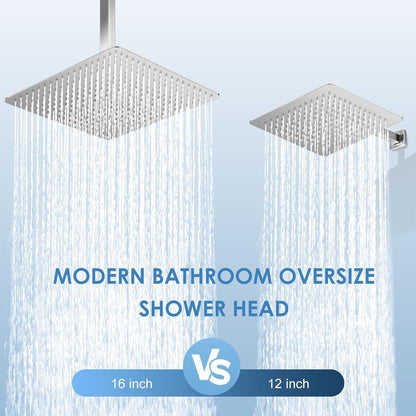40cm Regendusche Edelstahl, Verstellbar & Wassersparend