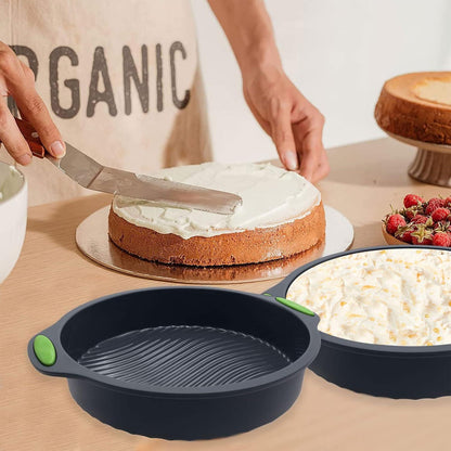 Silikon Backform 9 Zoll Antihaft Auslaufsicher für Kuchen & Torten