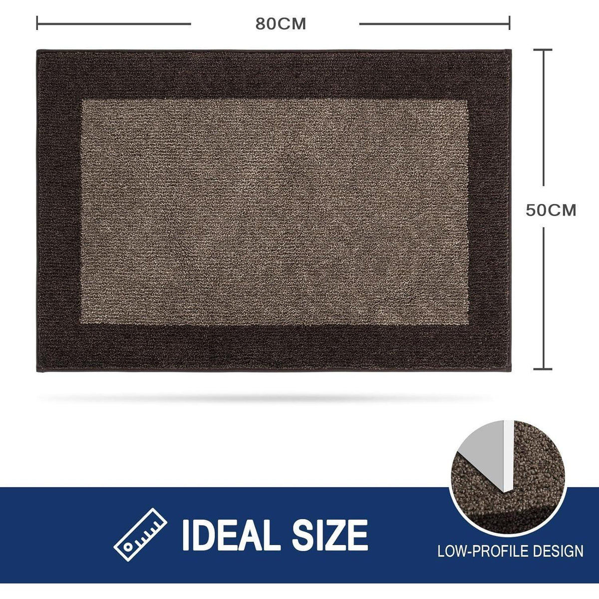Schmutzfangmatte 50x80 cm – Rutschfest & Waschbar