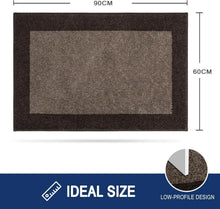 Schmutzfangmatte Innen rutschfest waschbar 60x90 cm Braun