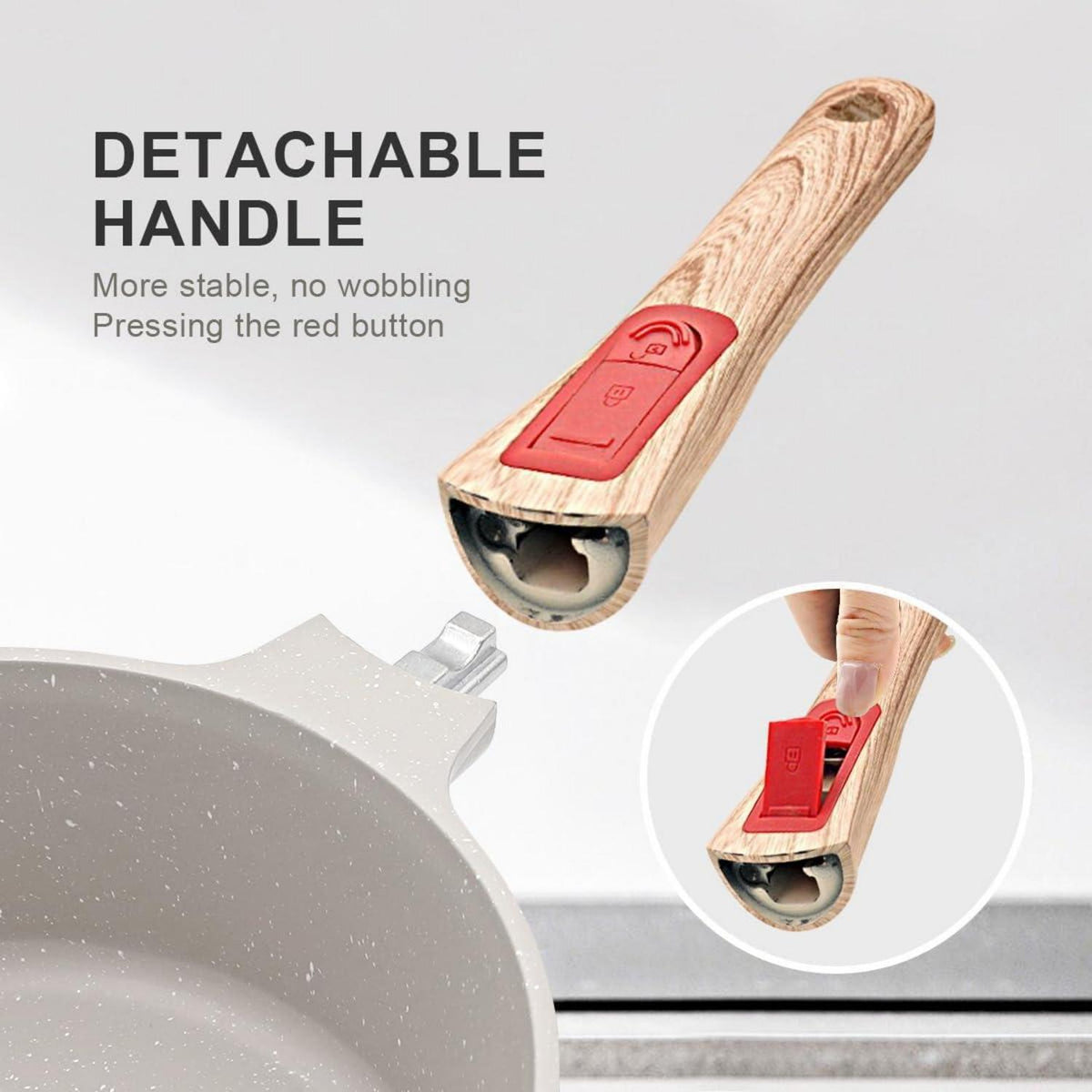 Stielkasserolle 16 cm mit Deckel, 1.5L Antihaftbeschichtet