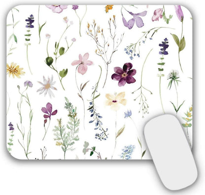 Mauspad Klein mit Blumenmotiv 24 x 20 cm Ultra glatte Lycra-Oberfläche