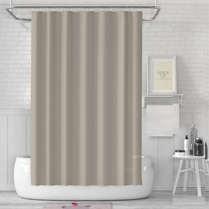 Duschvorhang Anti-Schimmel Stoff Wasserdicht Beige 180x180cm