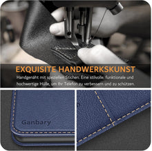 Samsung Galaxy A35 5G Handyhülle Blau Leder Klapphülle mit