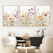 3er Set Gänseblümchen Poster 50x70cm Leinwand Kunstdruck