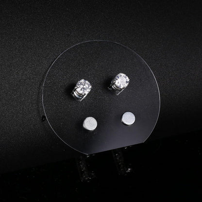 Magnetische Ohrstecker Herren Edelstahl 5/6/7mm – Clip On Ohne Piercing