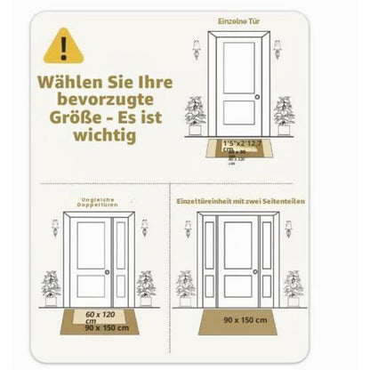 Schmutzfangmatte Grau 120x180 cm – Rutschfest & Waschbar