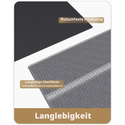 Schmutzfangmatte Grau 120x180 cm – Rutschfest & Waschbar