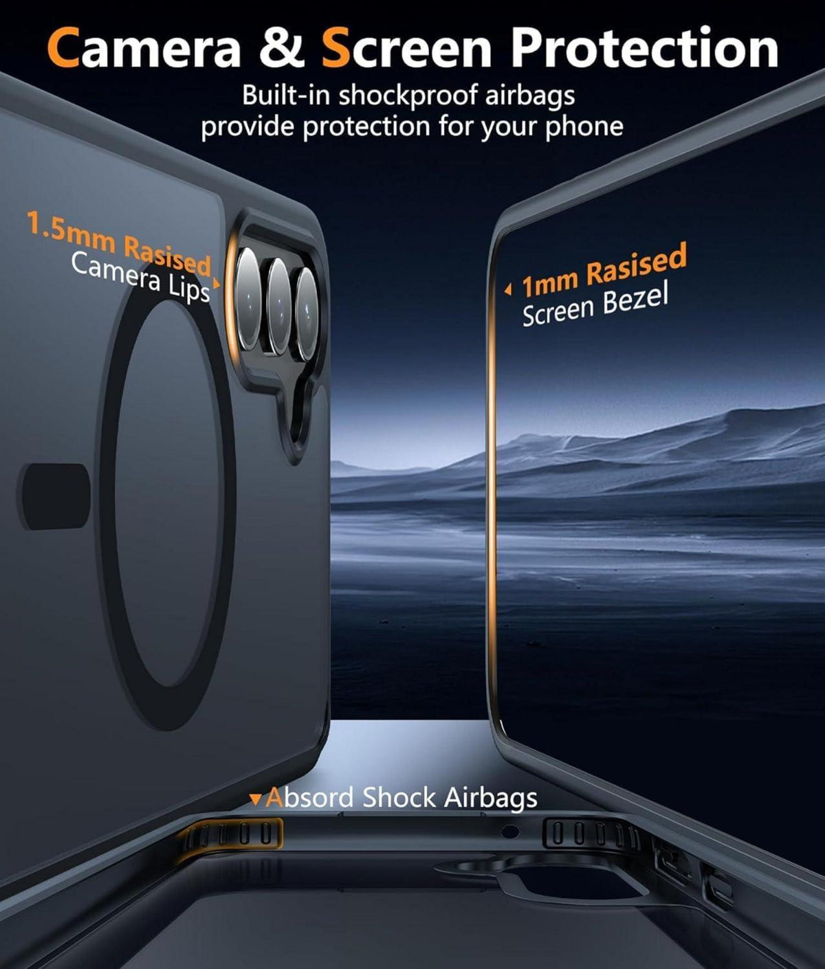 Samsung Galaxy S22 5G Anti-Fingerabdruck Schutzhülle Schwarz
