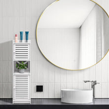 Schmaler Badezimmerschrank weiß 22x20x75cm