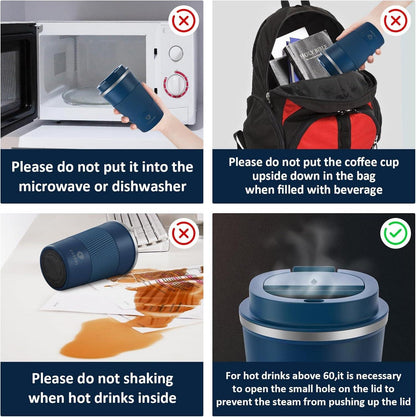 Thermobecher Isolierbecher Edelstahl Travel Mug Vakuum auslaufsicher