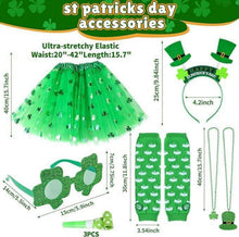 St. Patrick's Day Damen Mädchen Kleeblatt Party Kostüm Set