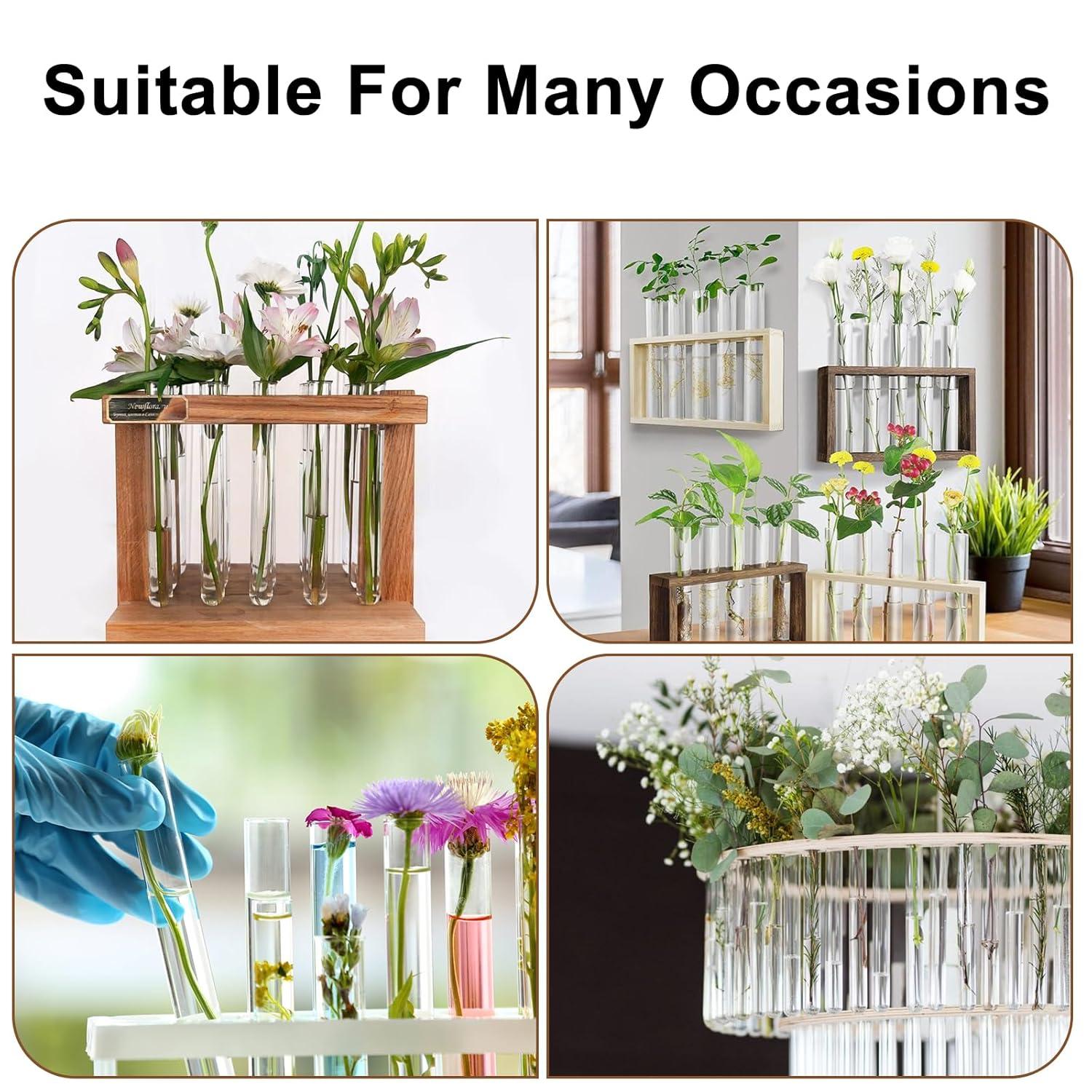 30x Reagenzgläser Korken Blumen Hochzeit 150x16mm Badesalz Gewürze Süßigkeiten