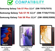 Samsung Galaxy Tab S7 FE/S8+/S7+ Plus 12.4 Zoll Hülle PU